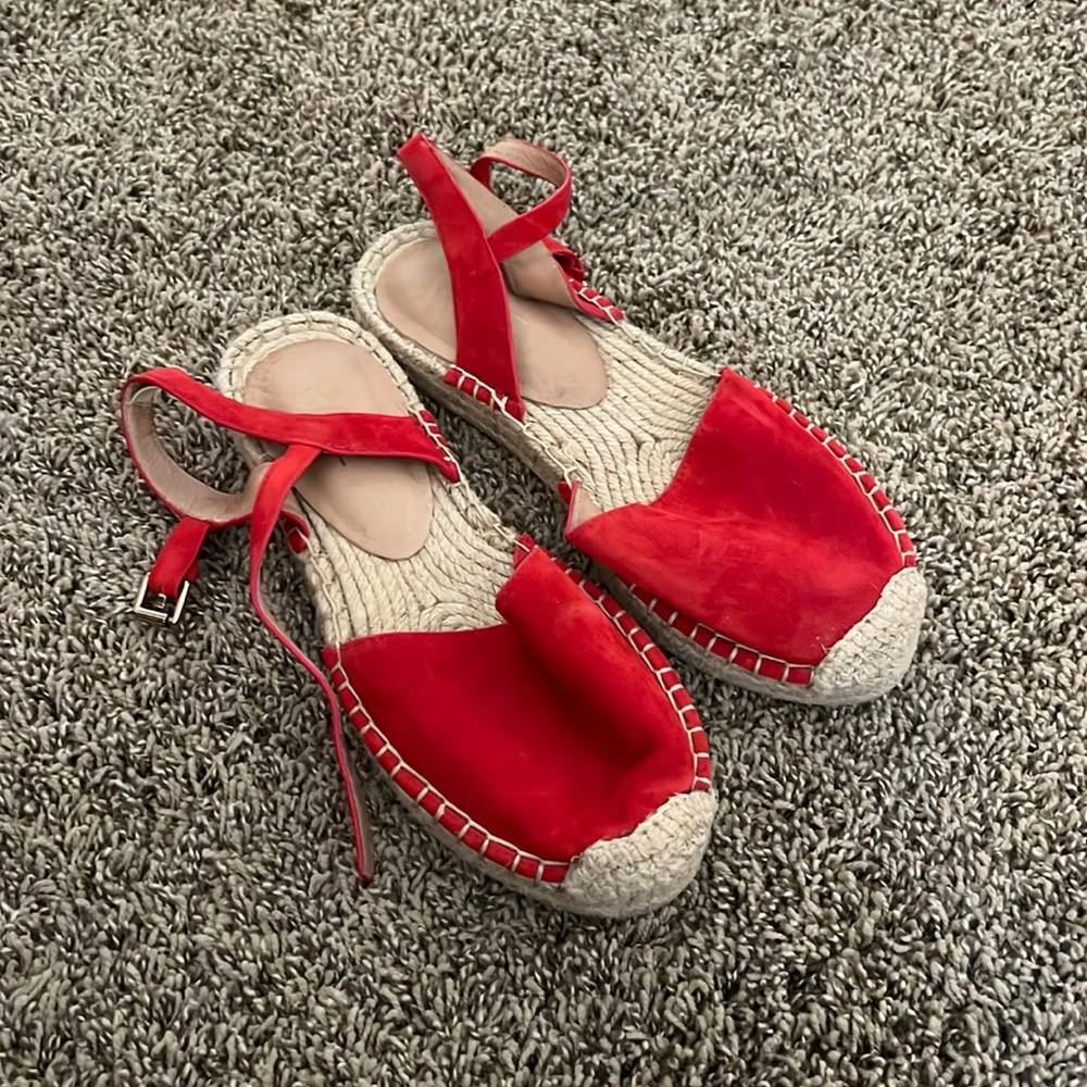 Red Suede Espadrilles - image 1